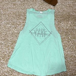 Teal tank top!